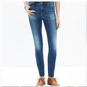 Madewell High Riser Skinny Jeans Dayton Wash size 24